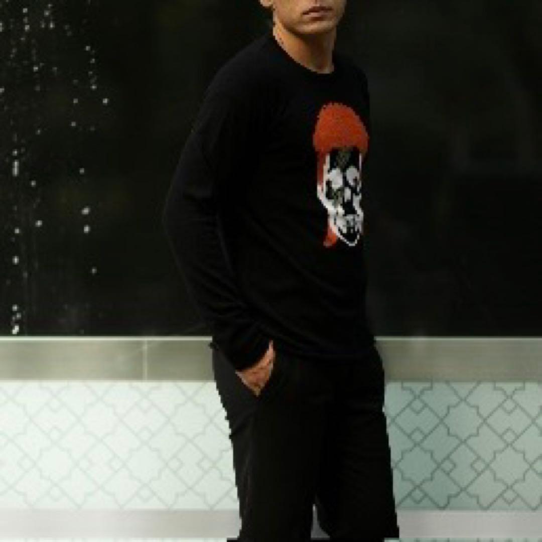 【新品】ルシアンペラフィネ デヴィッドボウイ スカル セーター S カシミヤ