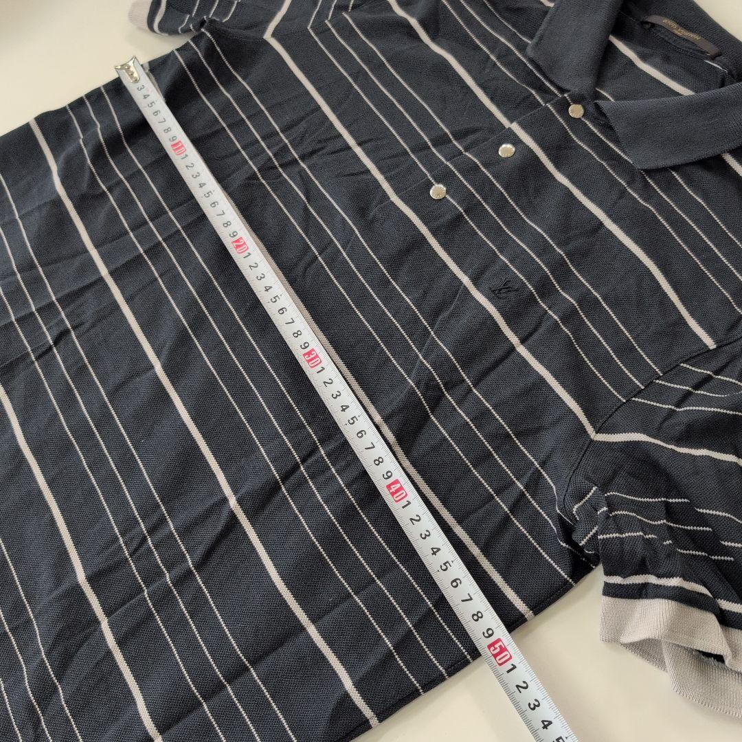 最終値下げ‼️3564 ルイ・ヴィトン ストライプ ポロシャツ