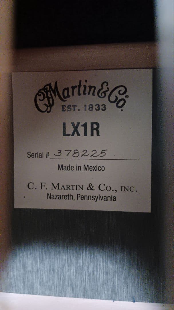 ★Martin LX1R★リトルマーティン★TOP単板スプルース★送料込★