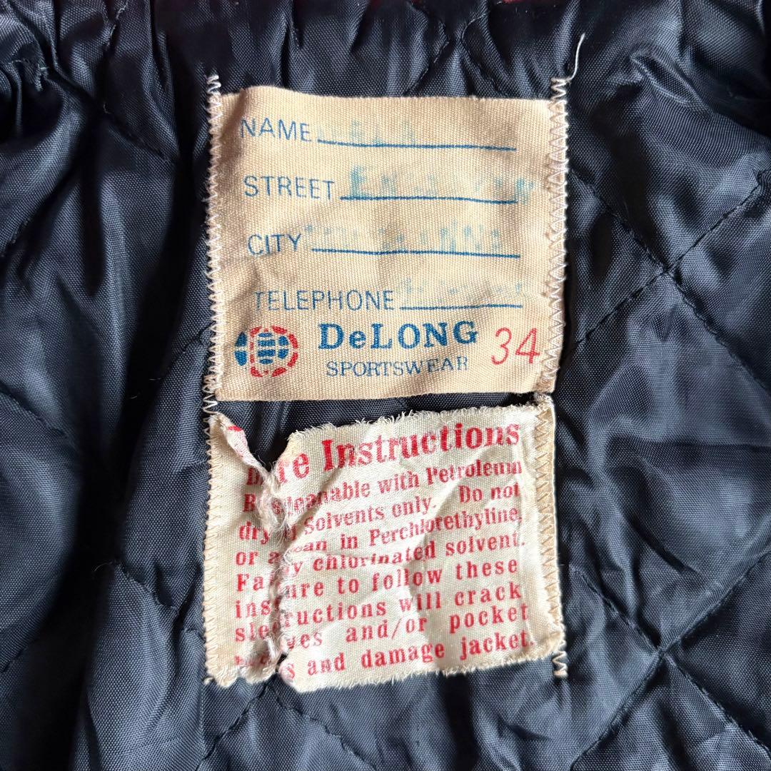 【70-80s vintage】スタジャン　セーラー　ブルゾン　短丈　古着