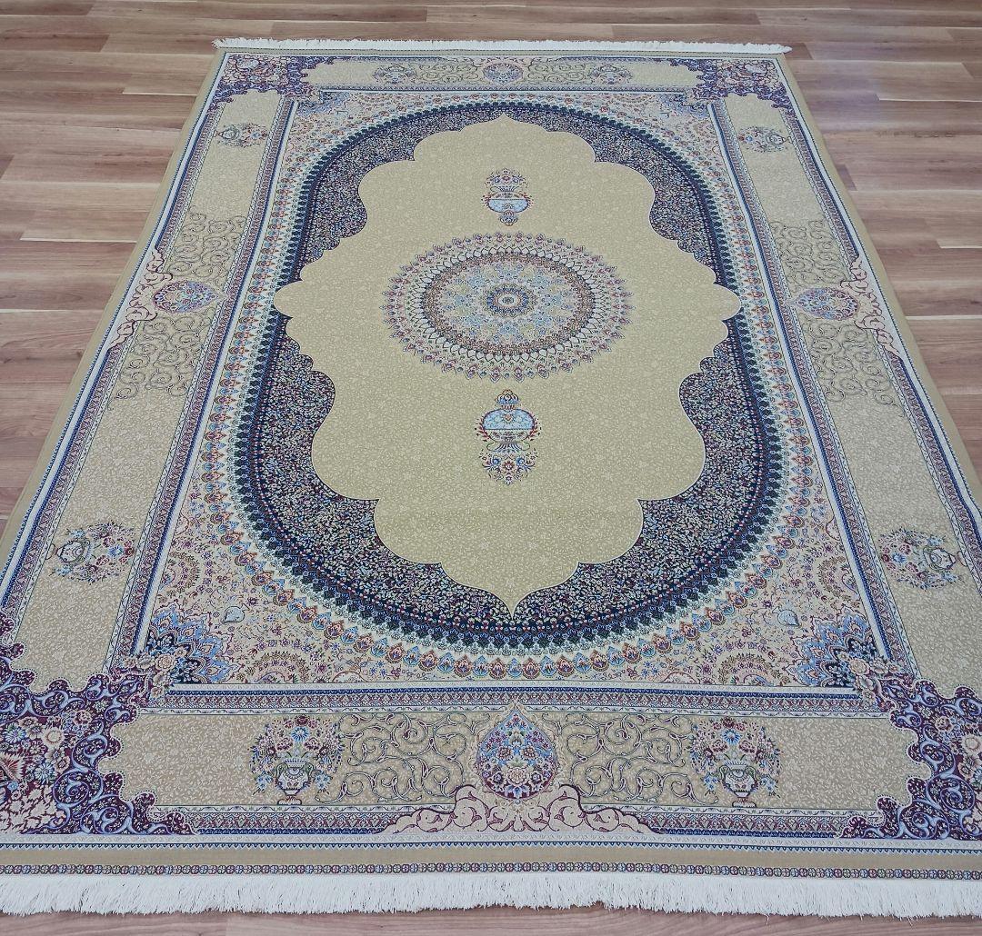 Y3142 イラン製 ハンド&マシン カーペット 絨毯 296×199㎝