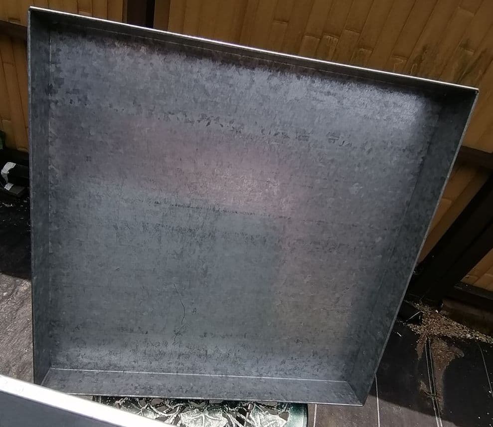 ブリキ箱　収納　レトロ　大きい　座布団収納　インテリア　台