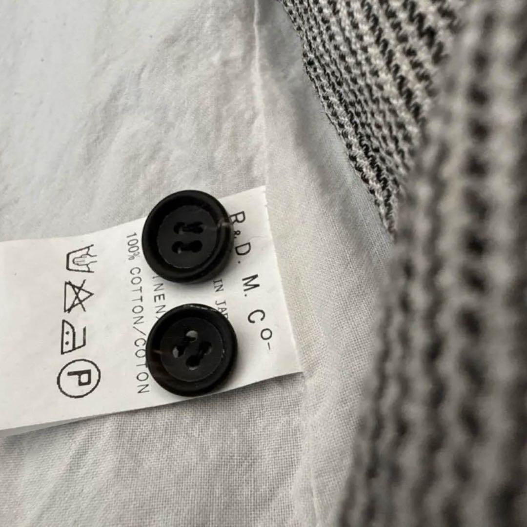 R&D.M.Co- ヘリンボーンスタンドカラージャケット