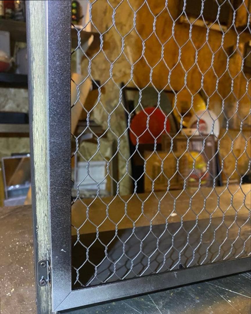 照明付き　収納棚　アメリカン　インダストリアル