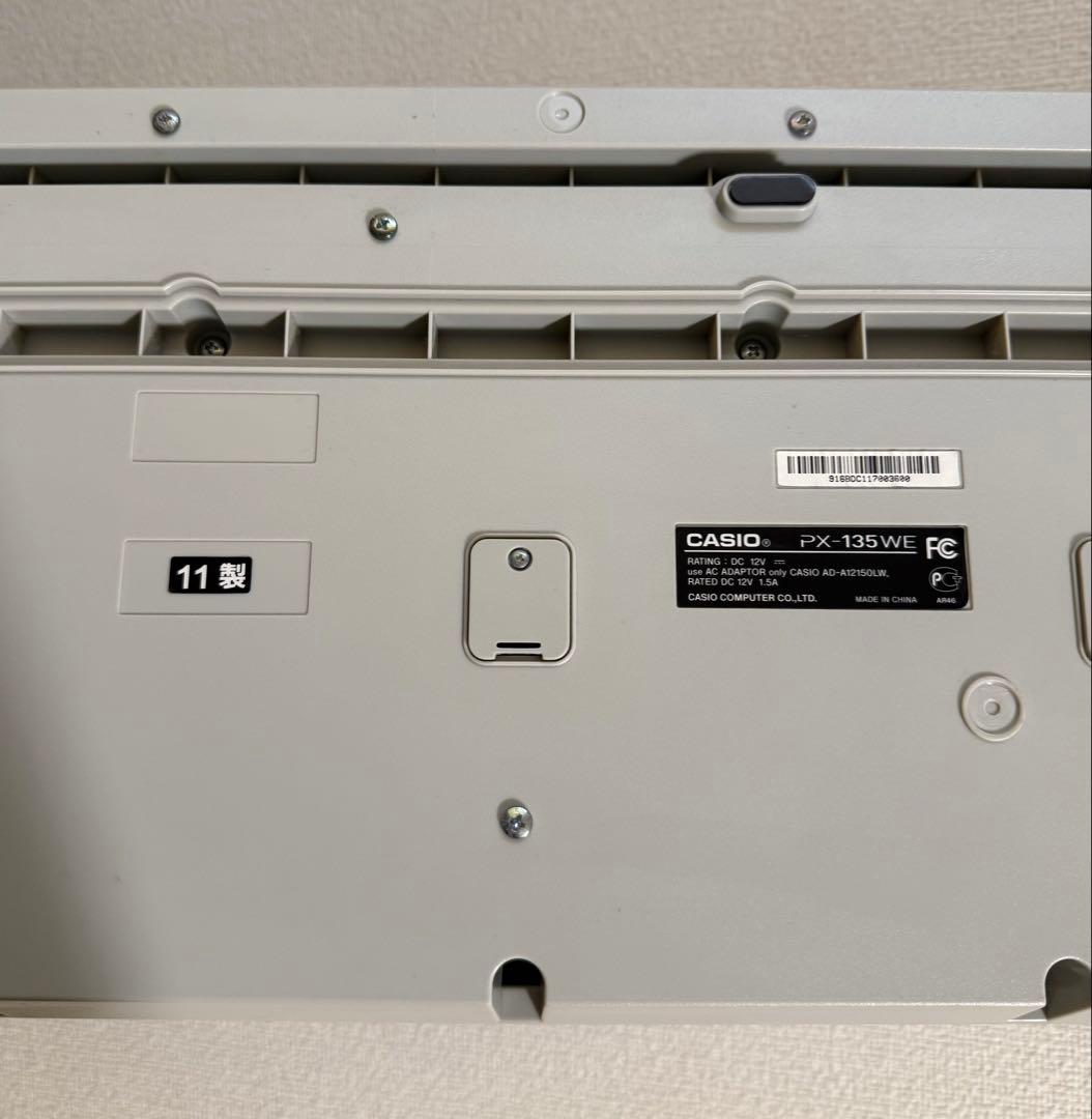 CASIO Privia PX-135WE 電子ピアノ 88鍵盤