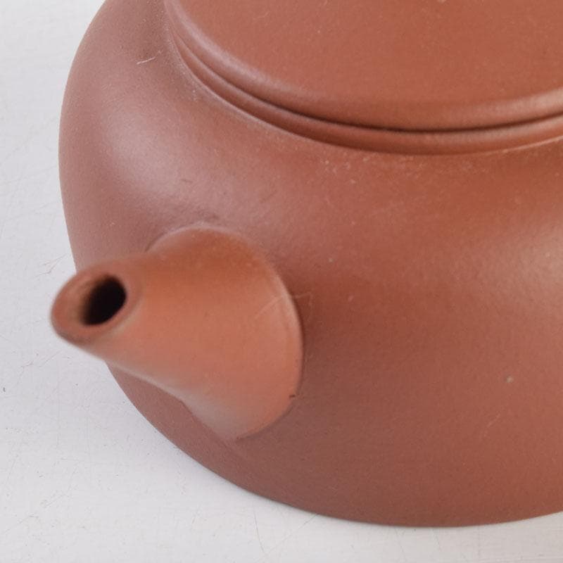 中国　荊渓恵孟臣製　紫砂　朱泥　急須　茶壷　V　9219