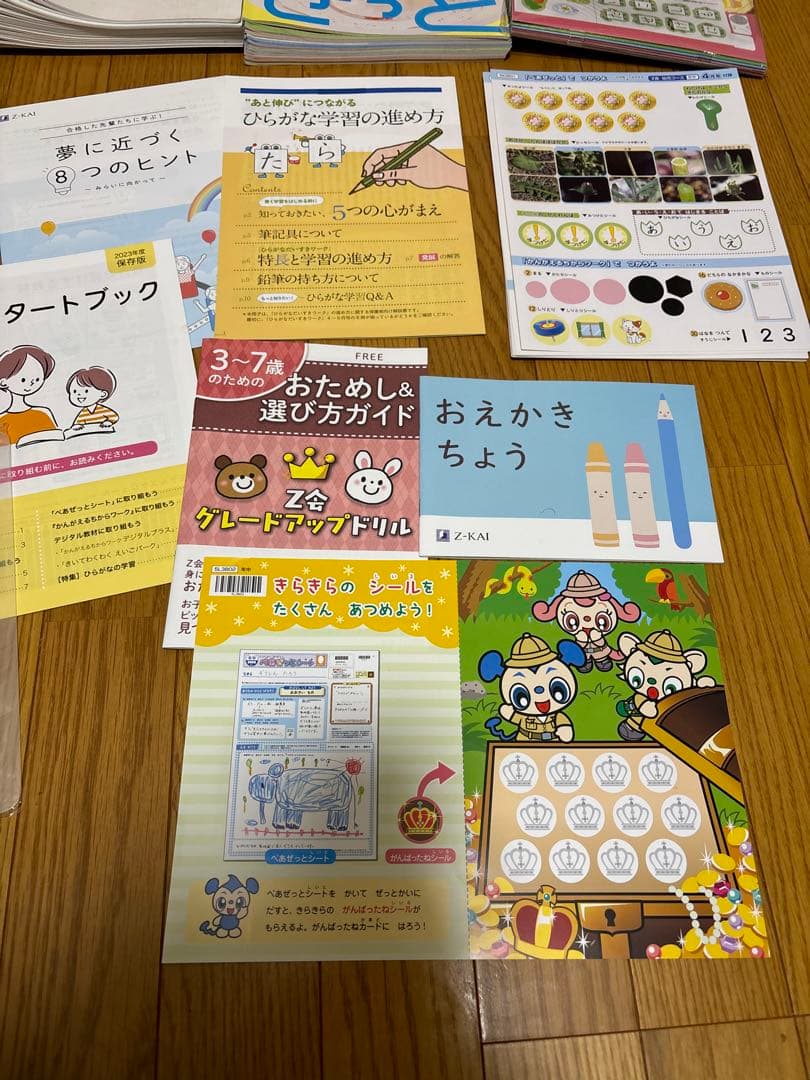 Z会　年中　かんがえるちからワーク 1年分　フルセット