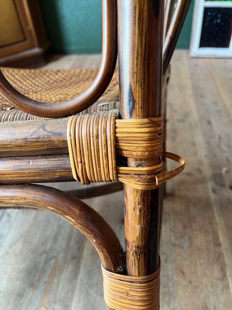 マルニ ラタン 籐 アームチェア 椅子 インテリア