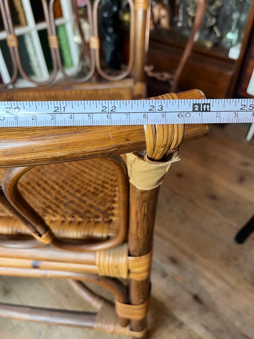 マルニ ラタン 籐 アームチェア 椅子 インテリア