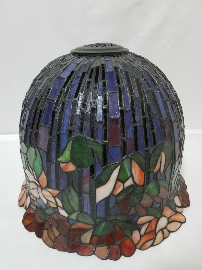 ステンドグラスランプ　花　フラワー　大型　モザイクガラス　2灯