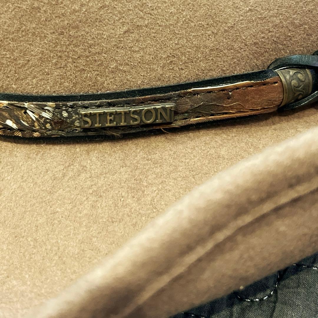 ベージュ ウール カウボーイハット　ステットソン