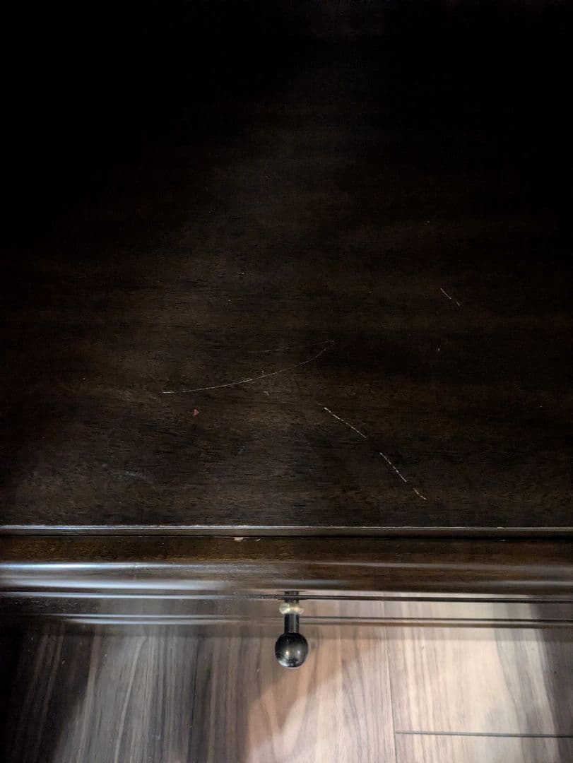 【パーツ】【梱包発送料込】木製 ガラス扉付収納棚