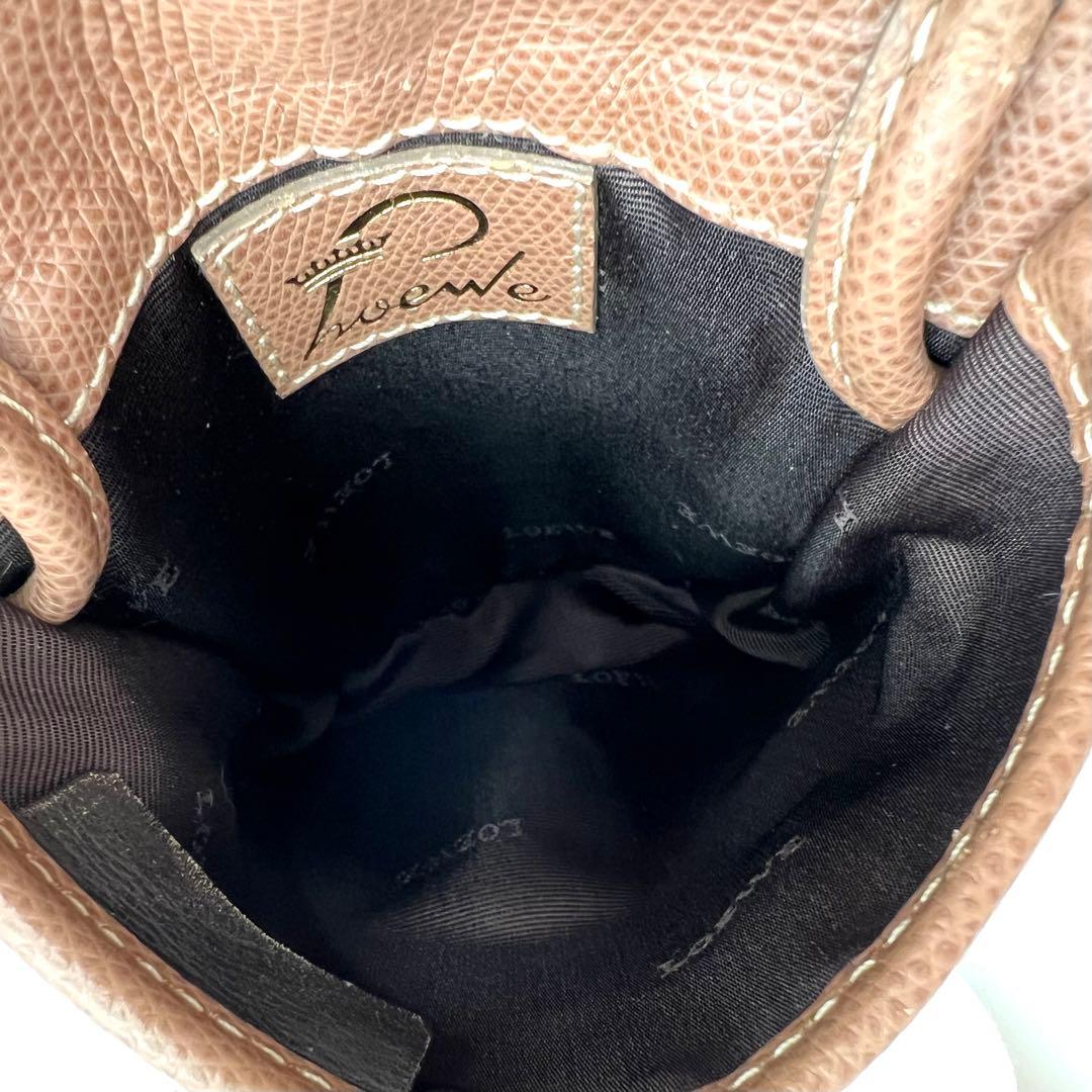 希少 ロエベ LOEWE ミニ ショルダー ポーチ　アナグラム　スマホショルダー