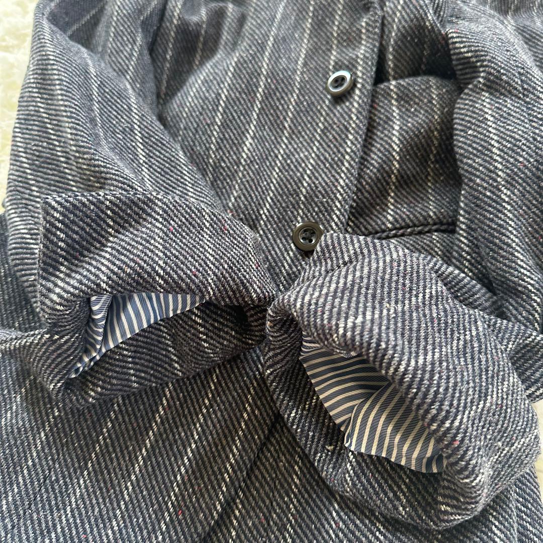 45R テーラードジャケット インディゴ 藍染め コットンツイードジャケット