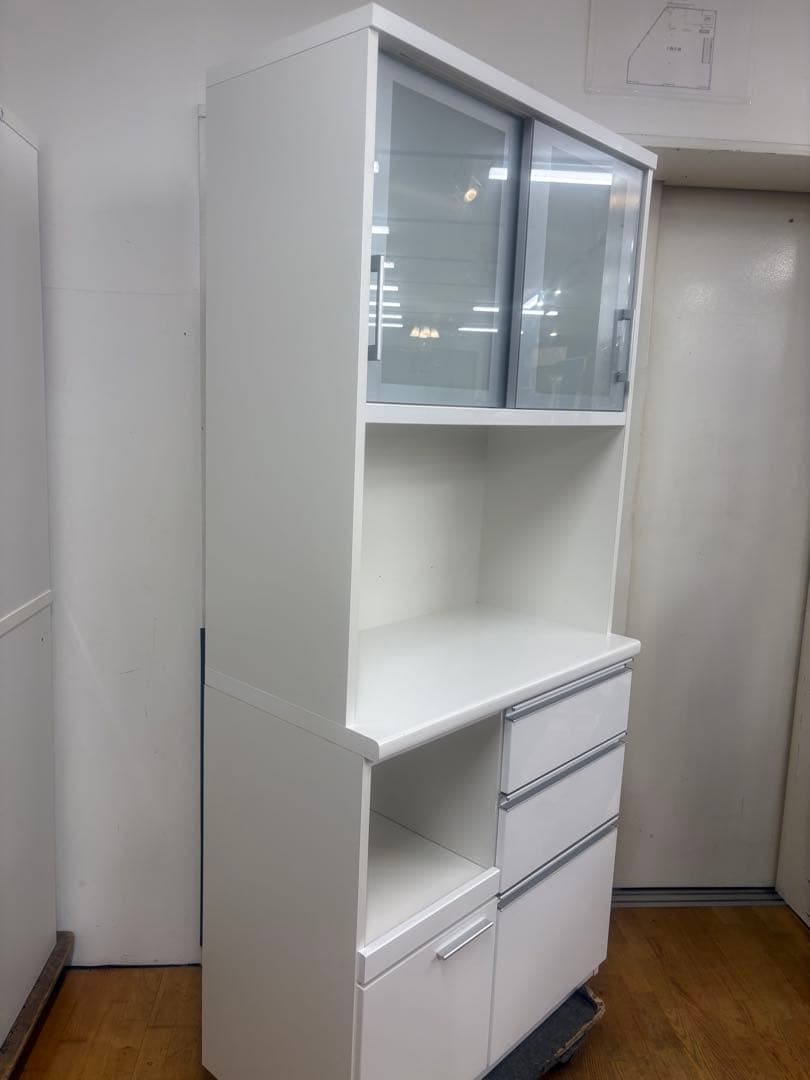 M129 MATSUDA レンジボード　上下分割可能 幅880mm ホワイト