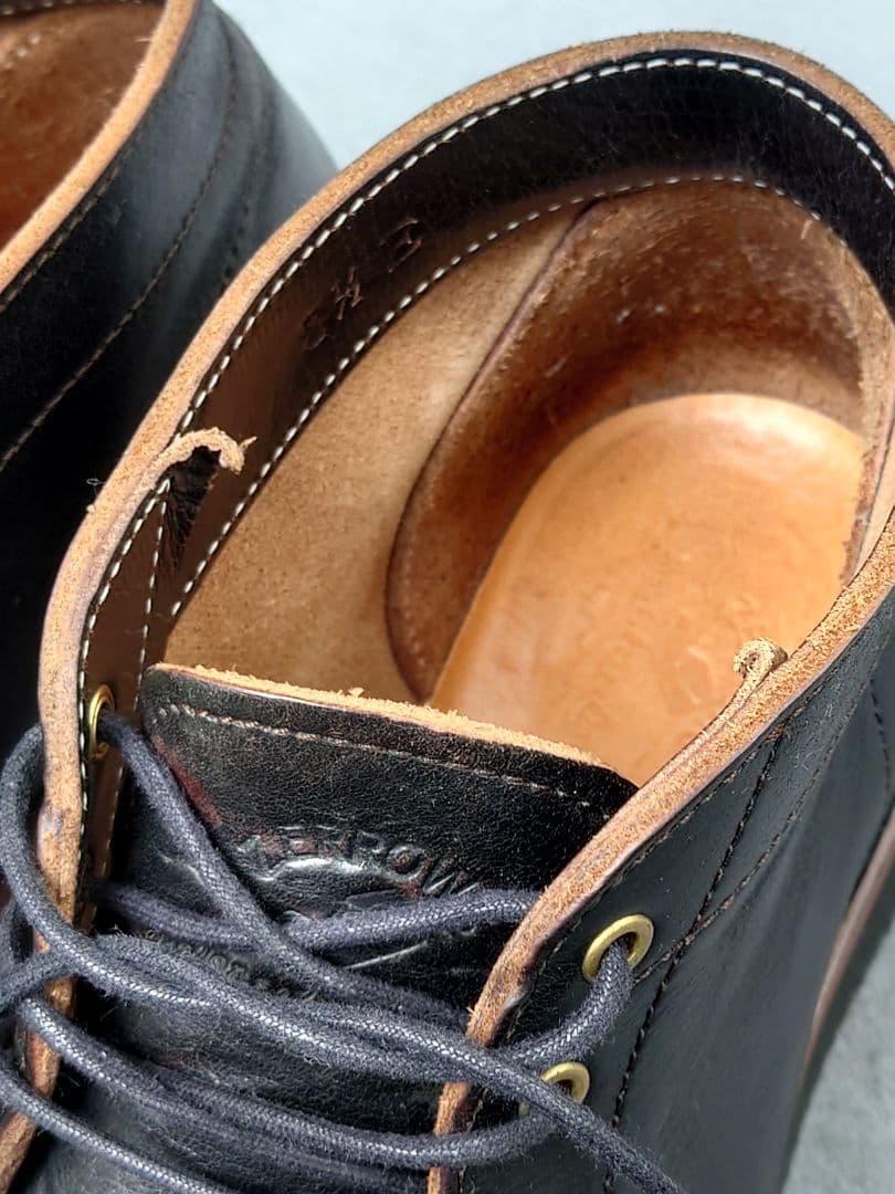 【茶芯／純正革紐付】ZERROW’S ゼローズ ブニーカー 26.5cm 日本製