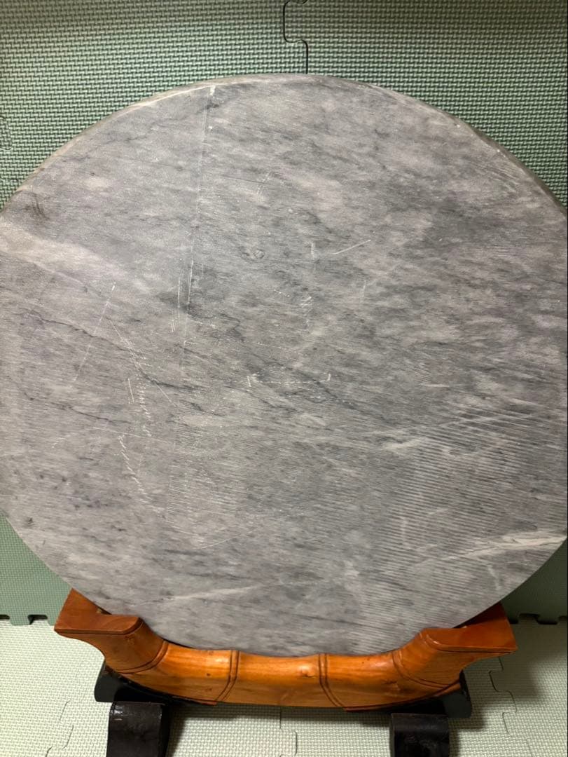 虎　衝立　大理石