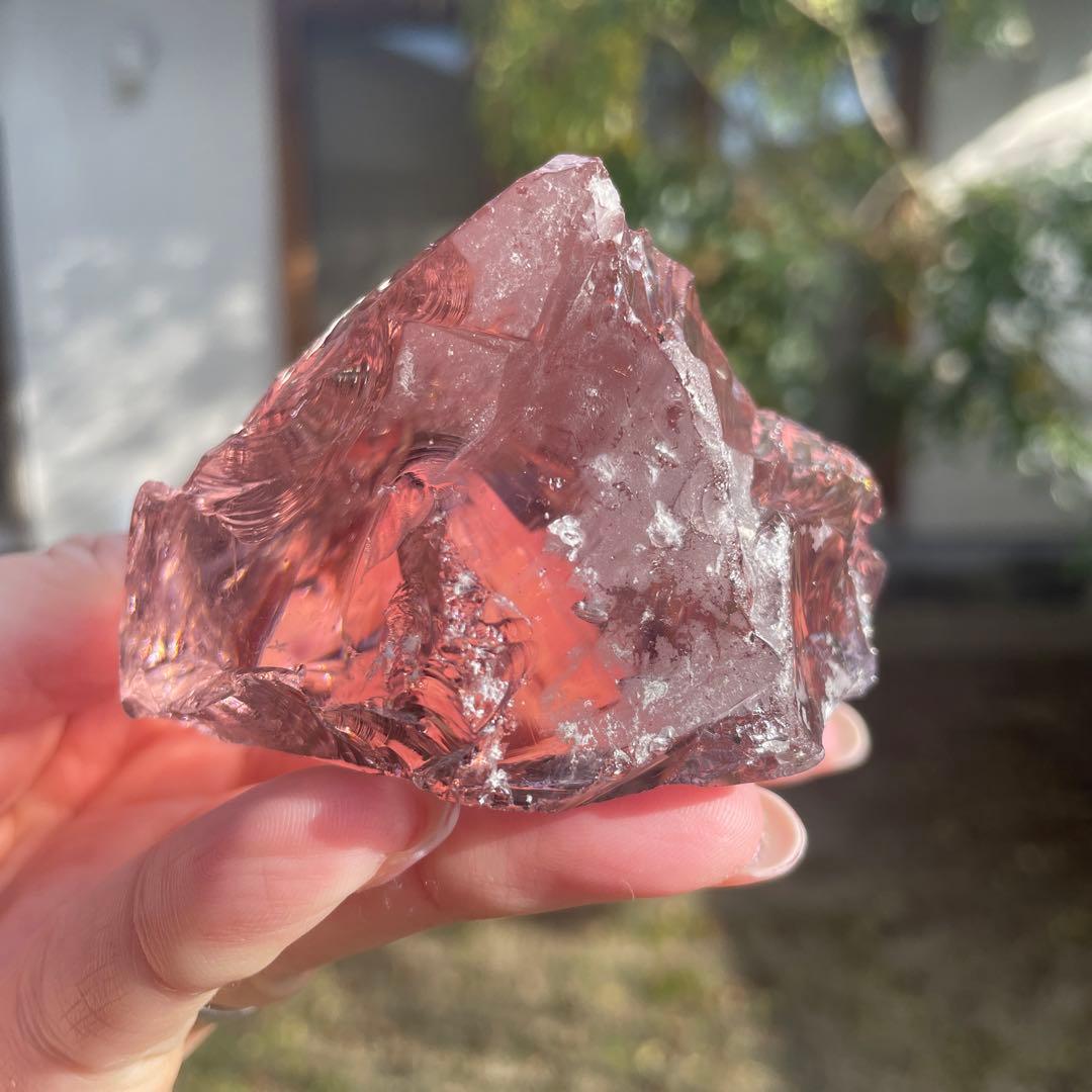 お値下げ　アンダラクリスタル 　希少ローズドフランス　267g