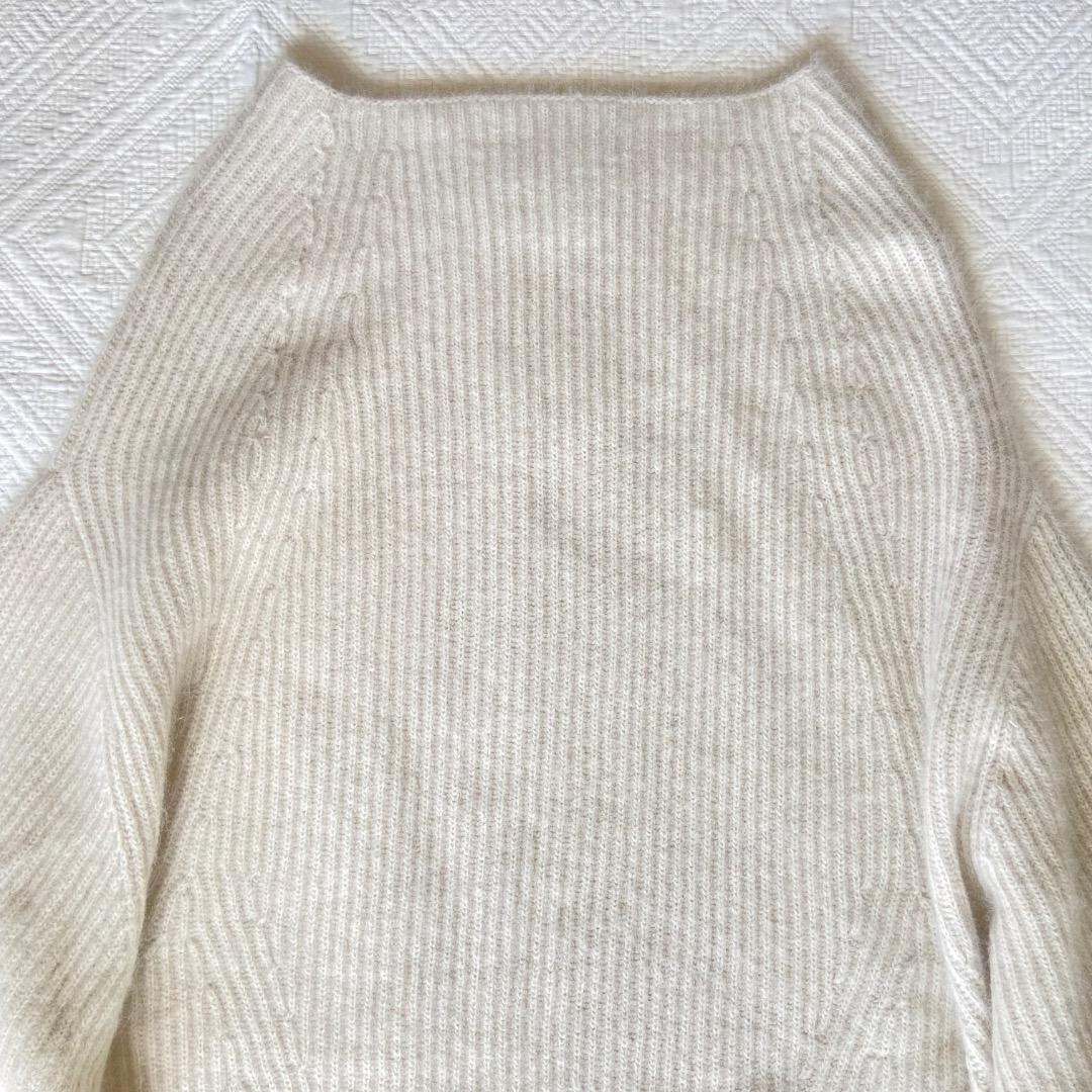 タグ付き未使用　FRAY I.D ラクーンニット　ミニワンピース　アイボリー