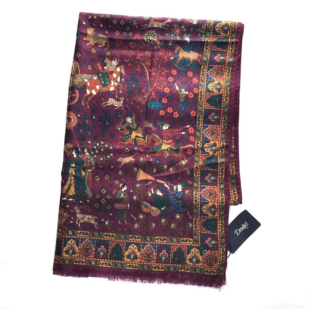 【新品タグ付き】Drake's スカーフ ムガルハンター❁アナトミカ 西口修平