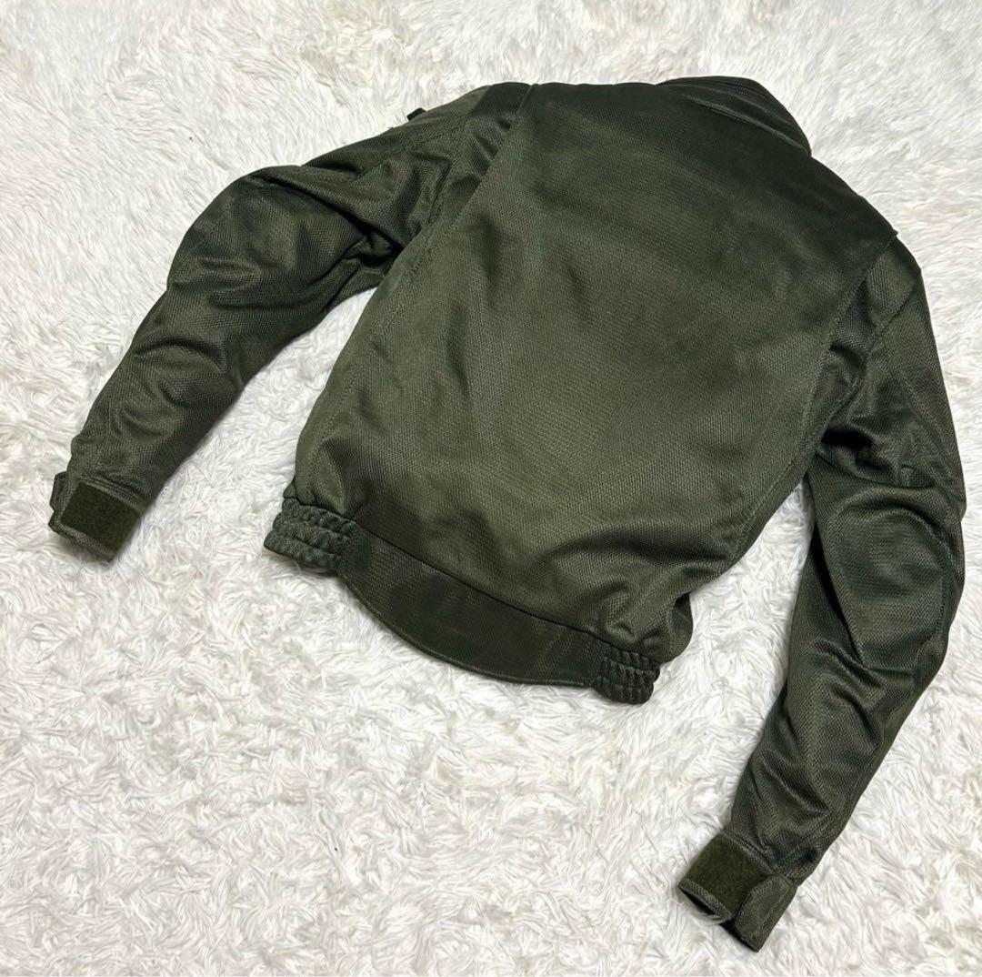 美品　カドヤ　メッシュジャケット　L カーキ系　バイクウェア