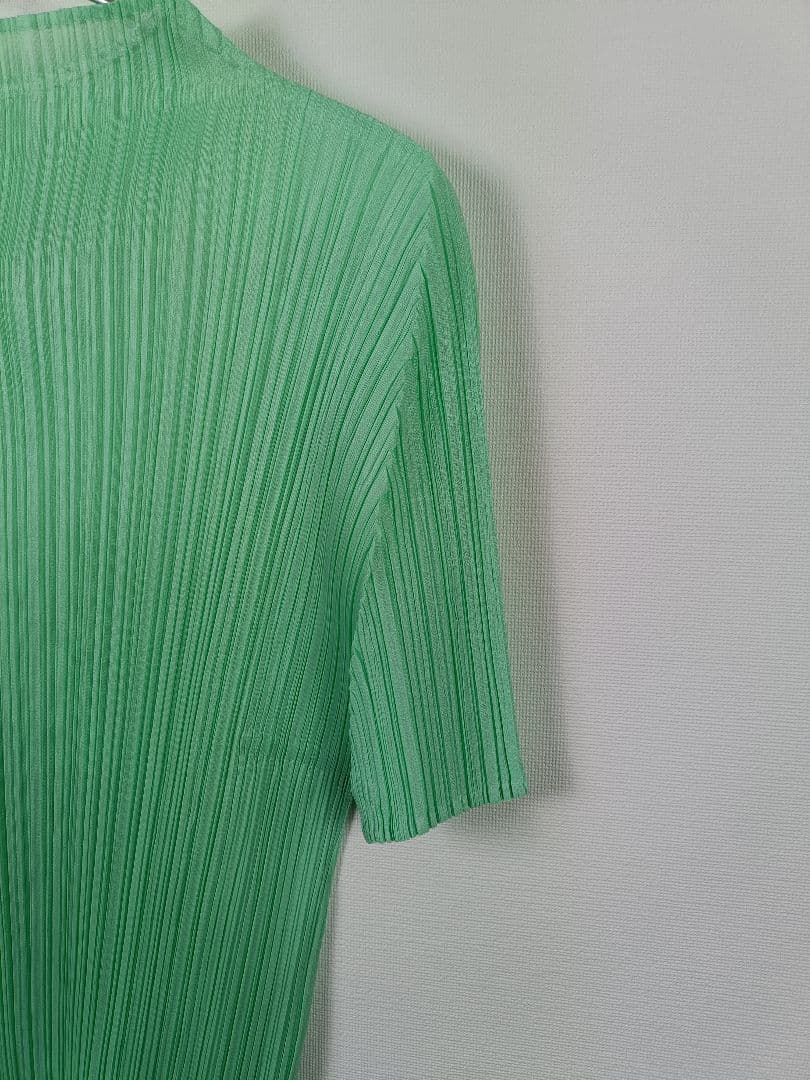 PLEATSPLEASE カットソー【サイズ3 L相当】【ミントグリーン】