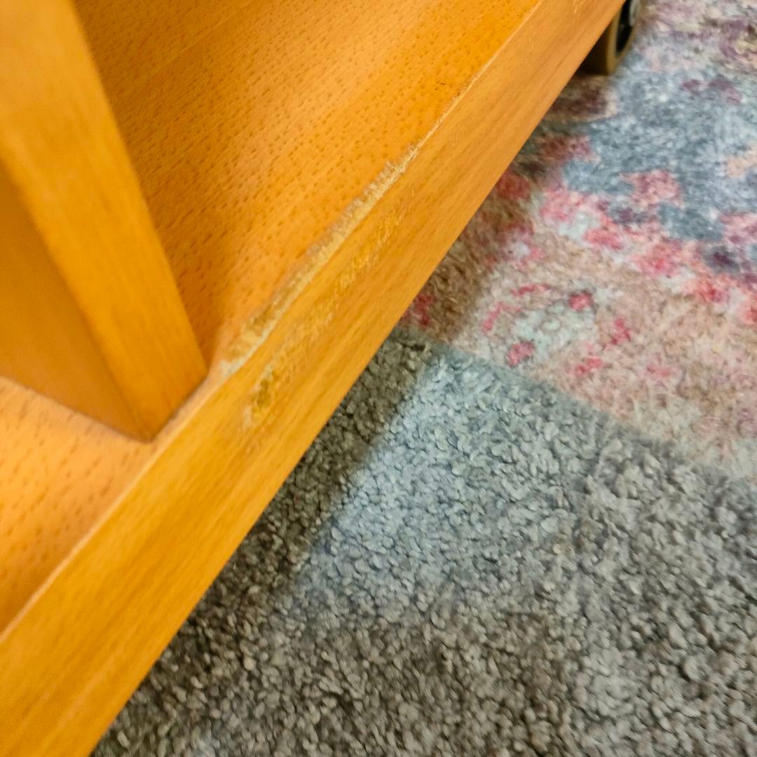 【廃盤旧モデル】無印良品2☓2シェルフ キャスター付き ブナ材