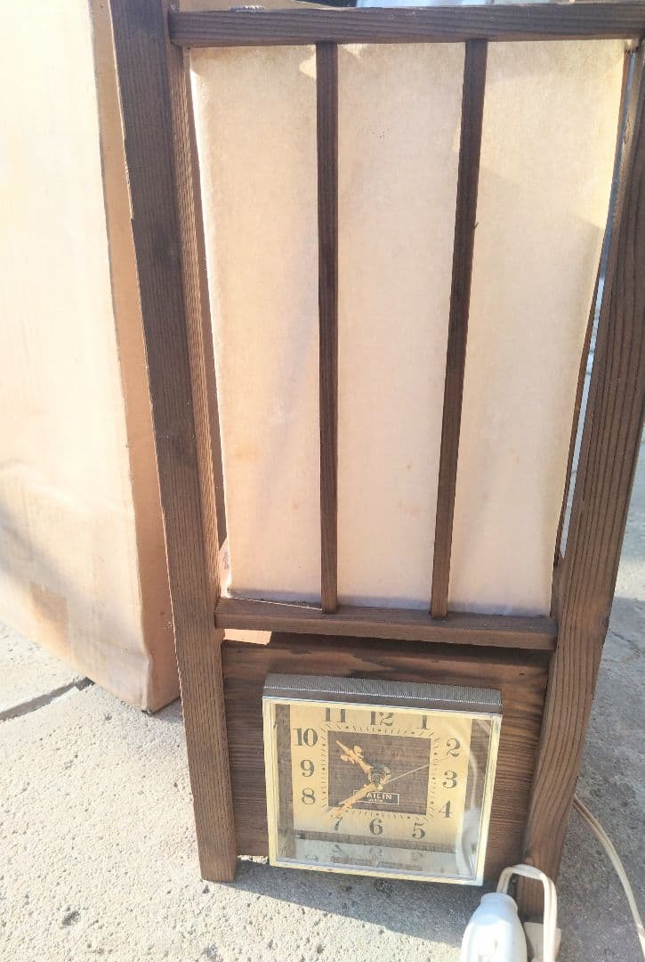 行灯　時計　アンティーク