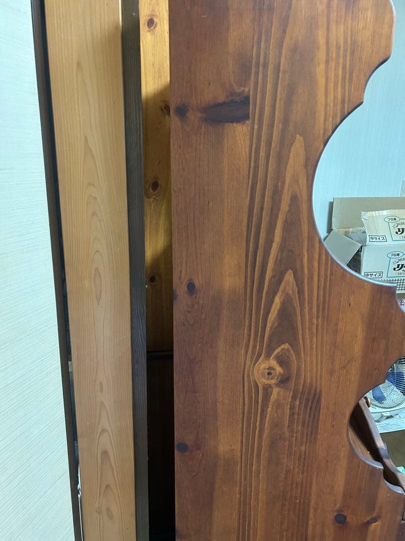 木製レンジ台 ハート型カットアウト付き