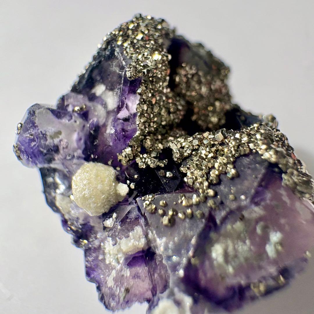 522 中国 内モンゴル産 レアタイプ フローライト&パイライト