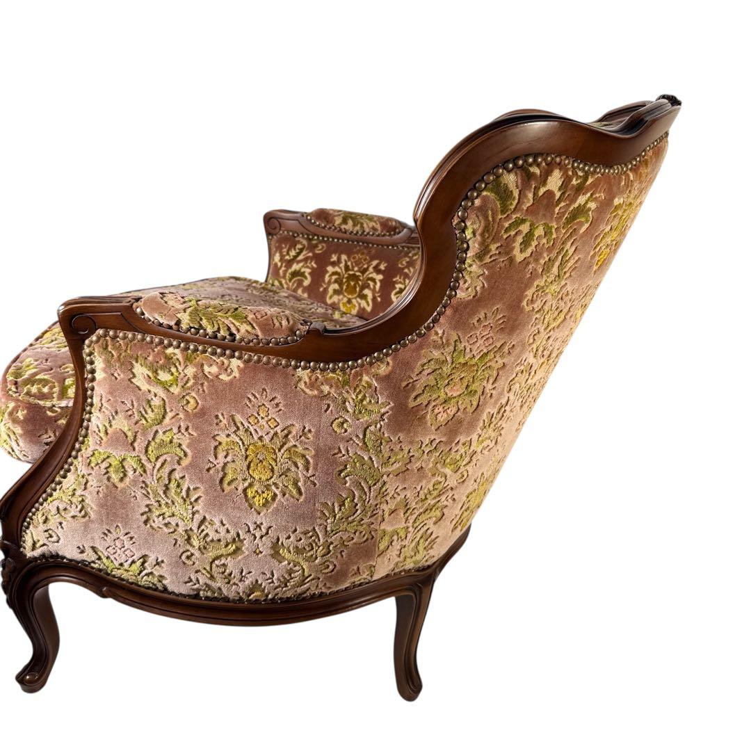 HR384 【美品】カリモク DOMANI ルイ15世 ロココ調　猫足