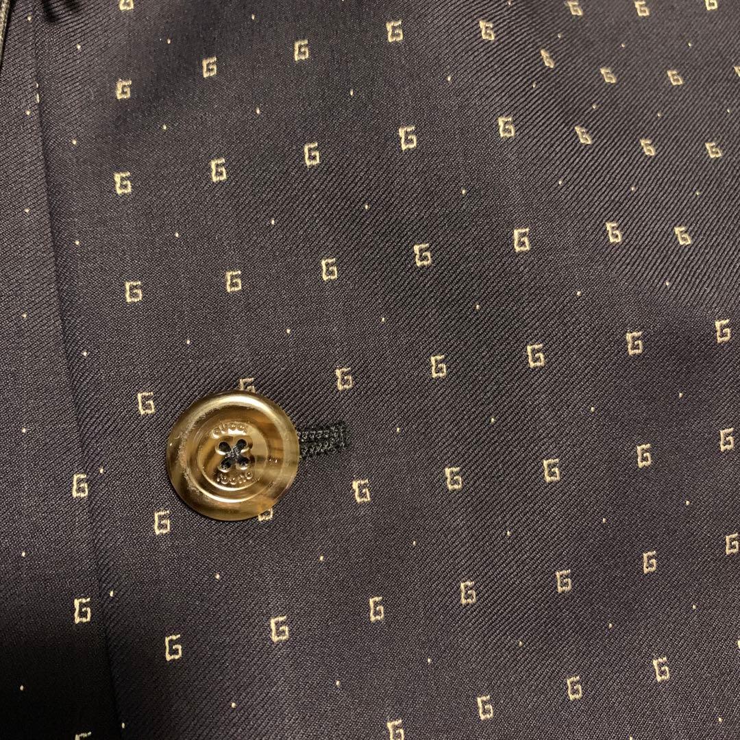 グッチ ストレートフィット G ドット ウール シングルブレスト スーツ