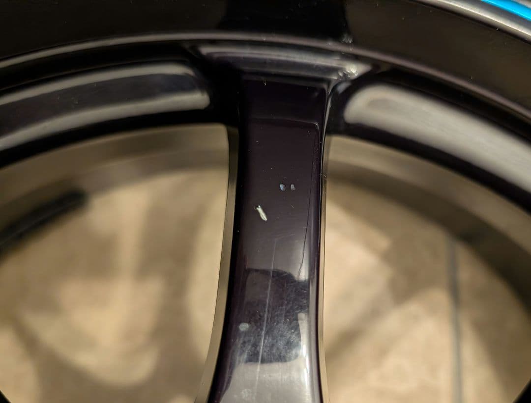 トヨタAQUAなど LM SPORT 15インチホイール4本 ブラック/ブルー