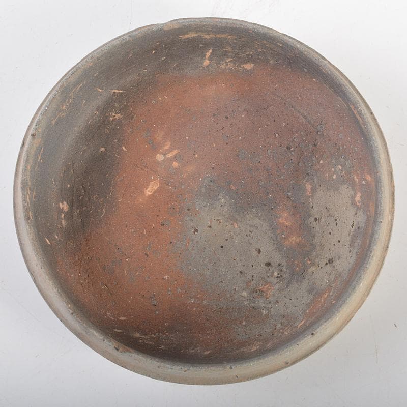 朝鮮美術　須恵器　新羅土器　新羅無釉土　合子　盒子　時代箱付　V　R7091