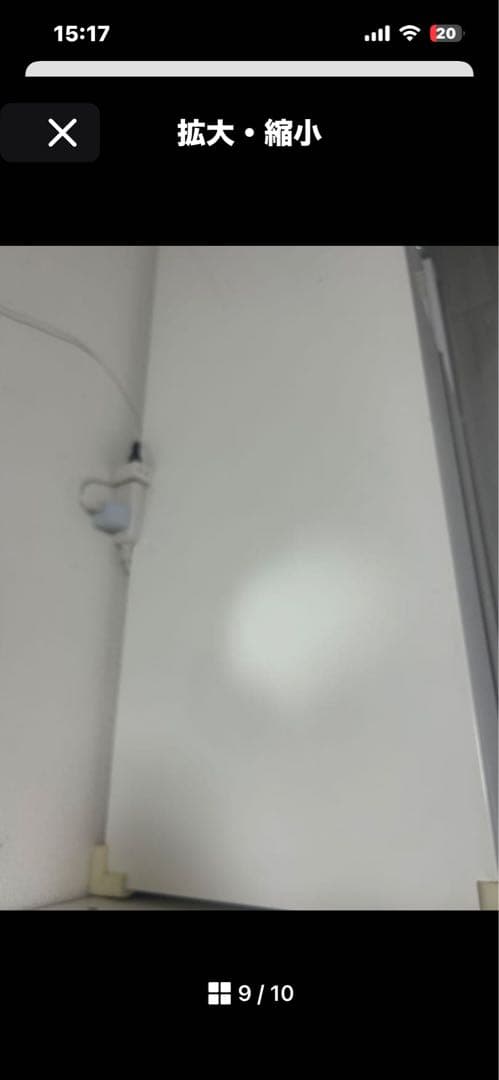 ホワイト キッチンカウンター スライド棚付き