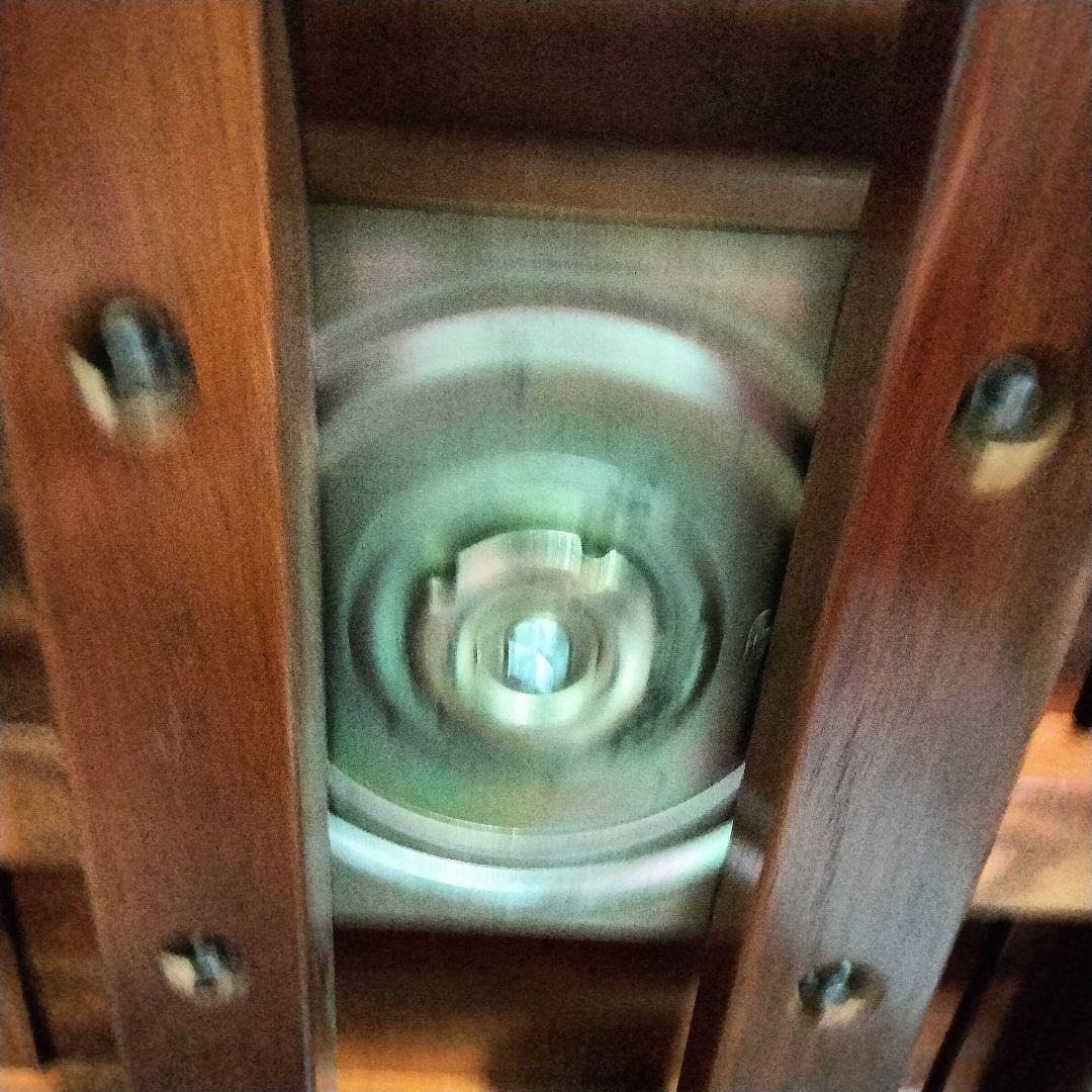 収納式回転椅子/スツール/和家具/アンティーク/唐木家具