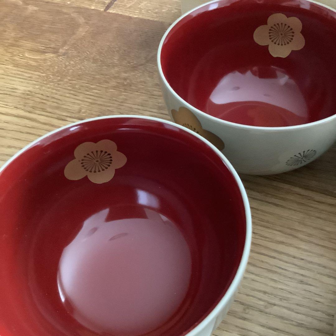 山中塗　お汁椀　5客セット　白漆