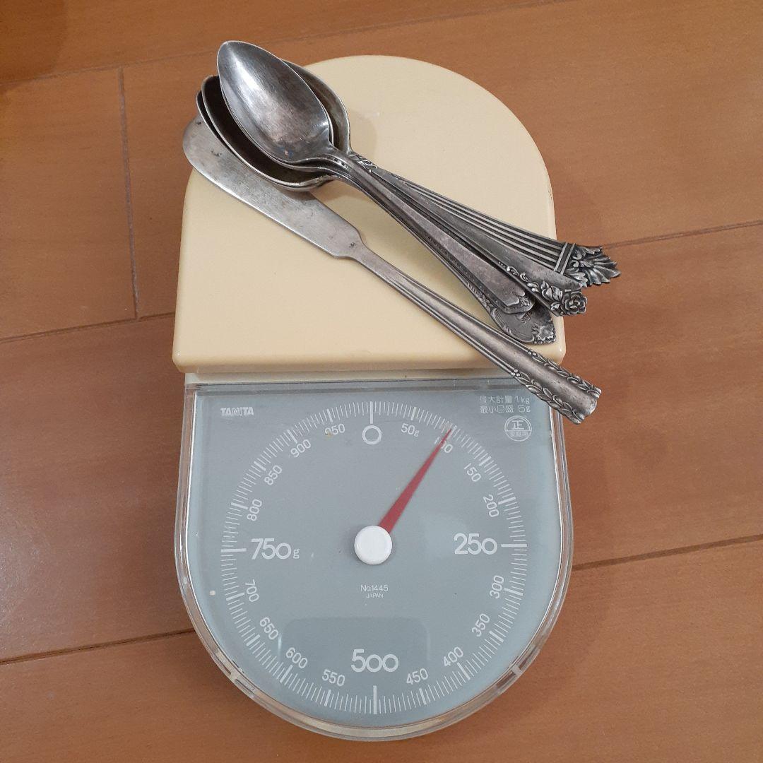 銀製品 スプーン5本バターナイフ1本　まとめ売り silver シルバー