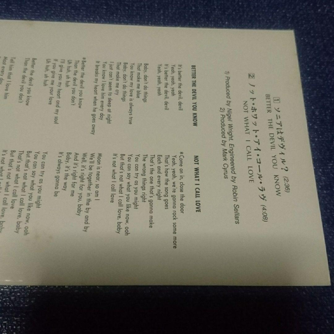 sonia ソニア　.ソニアはデヴィル　8cmシングル8センチ洋楽CD プロモ盤