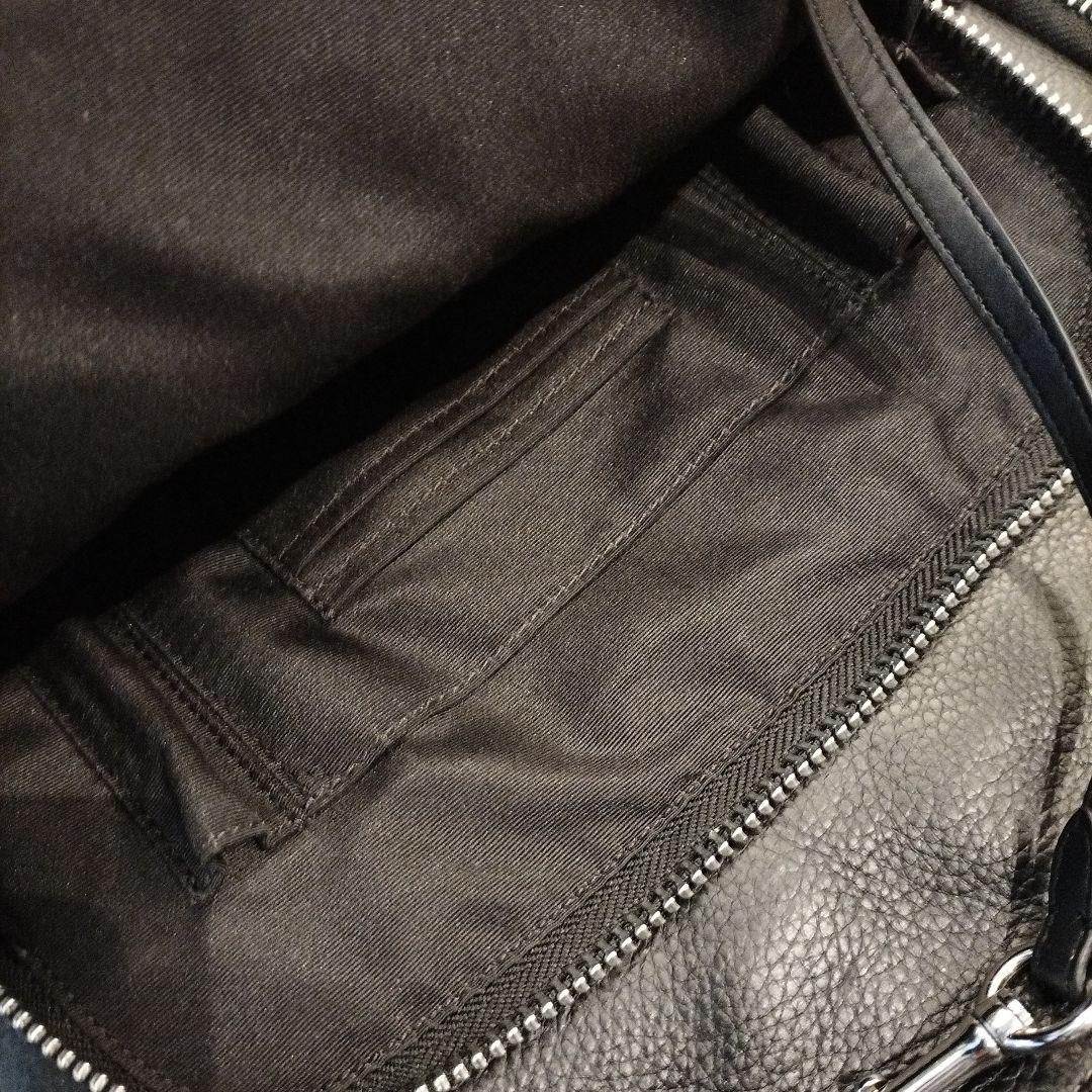 アパレル販売のエビス丸　COACH リュック　レザー　ブラック