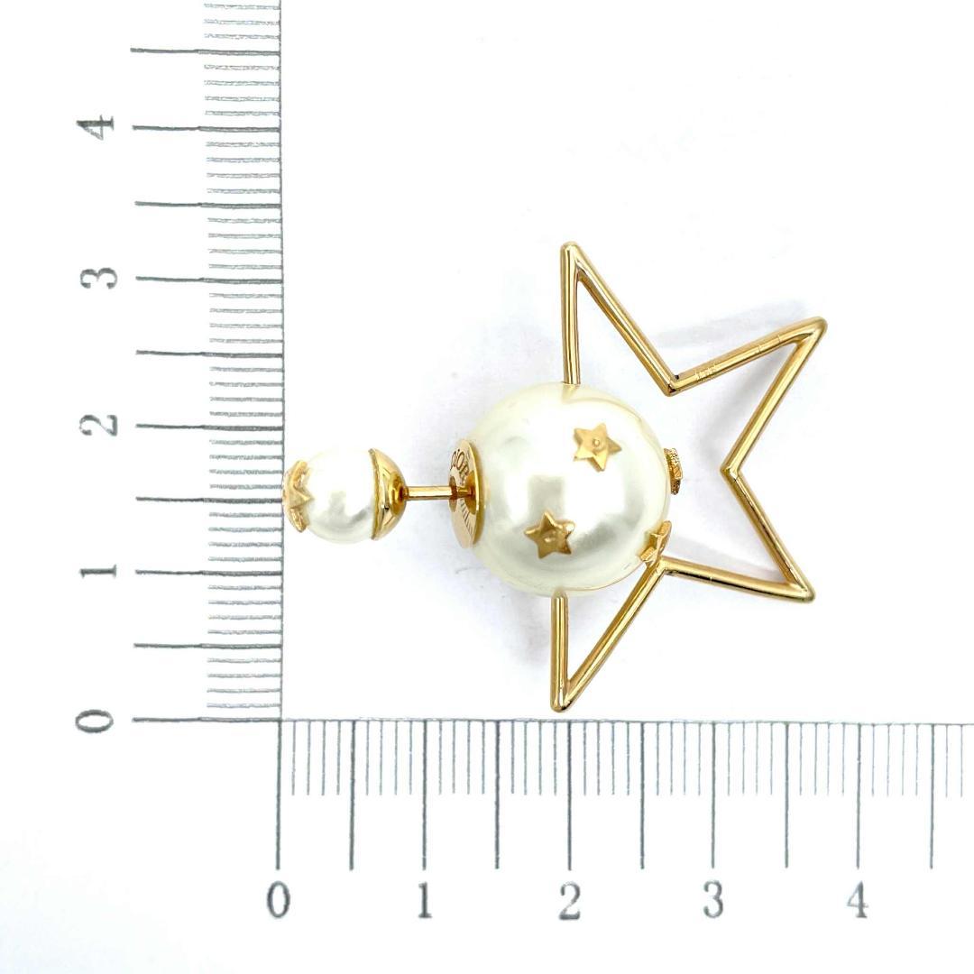 訳あり クリスチャンディオール フェイクパール スター トライバル ピアス GP