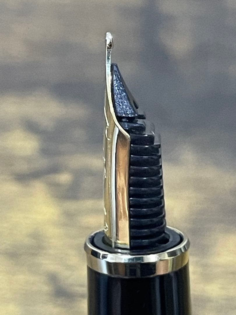 試筆のみ　MSニブ　ミュージック　ホワイトゴールド　21金　セーラー　万年筆