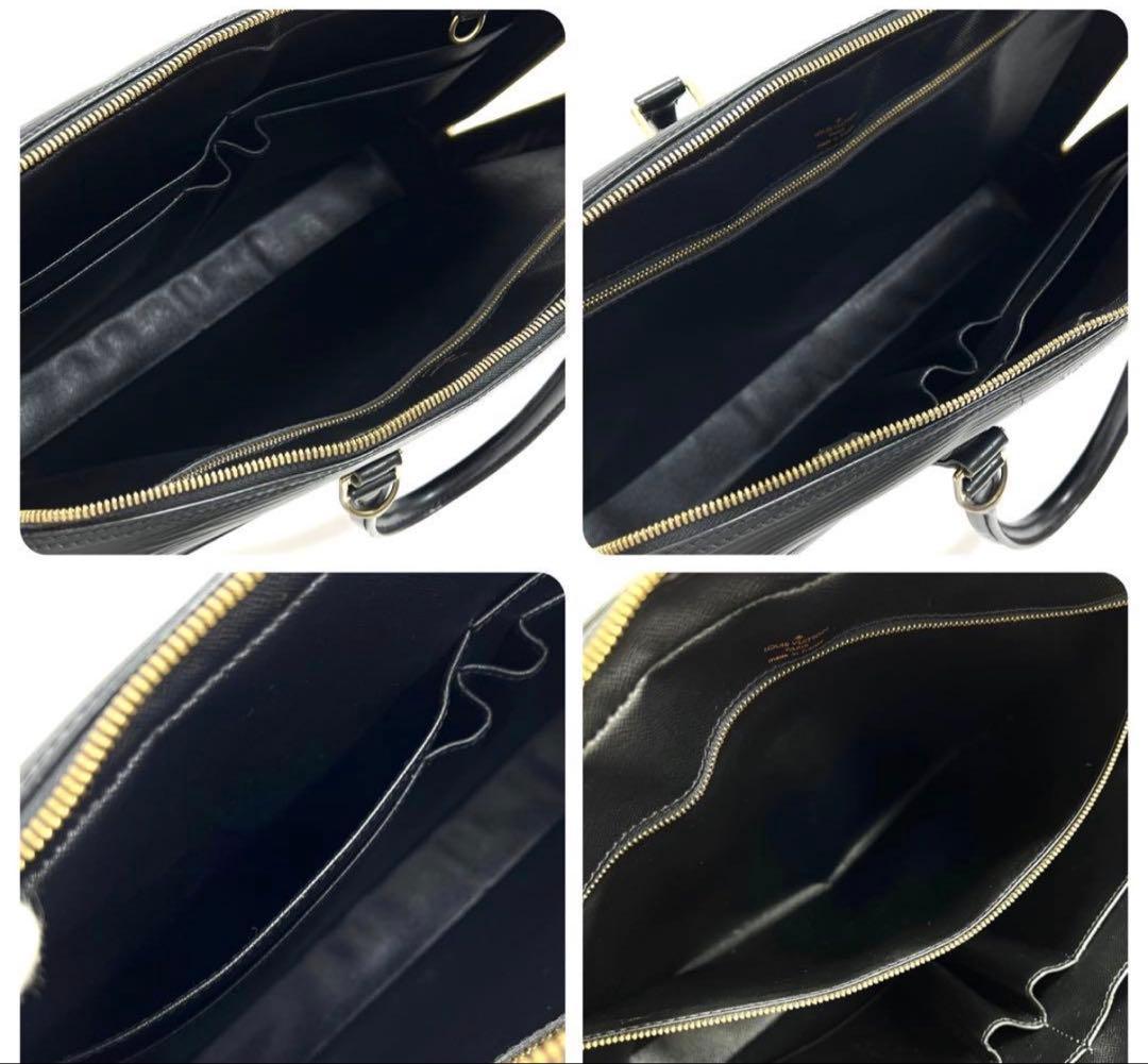 ルイヴィトン　エピ　ポルト　ドキュマン　ヴォワヤージュ　ビジネスバッグ　ノワール