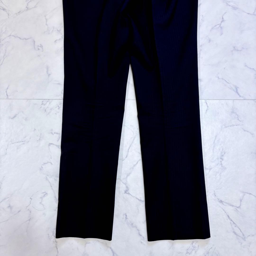 美品 BURBERRY BLACK LABEL ネイビー ストライプ スーツ L