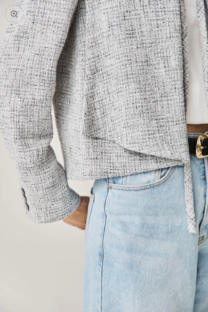 新品未使用⭐︎CONNSE ソフトツイードジャケット（GRAY）