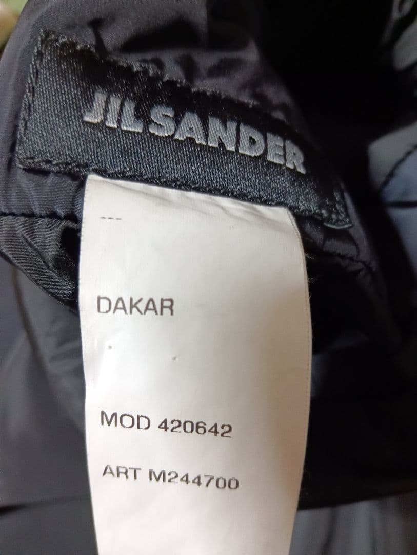 【上品シルエット】JIL SANDER ブラック ジャケット 46サイズ