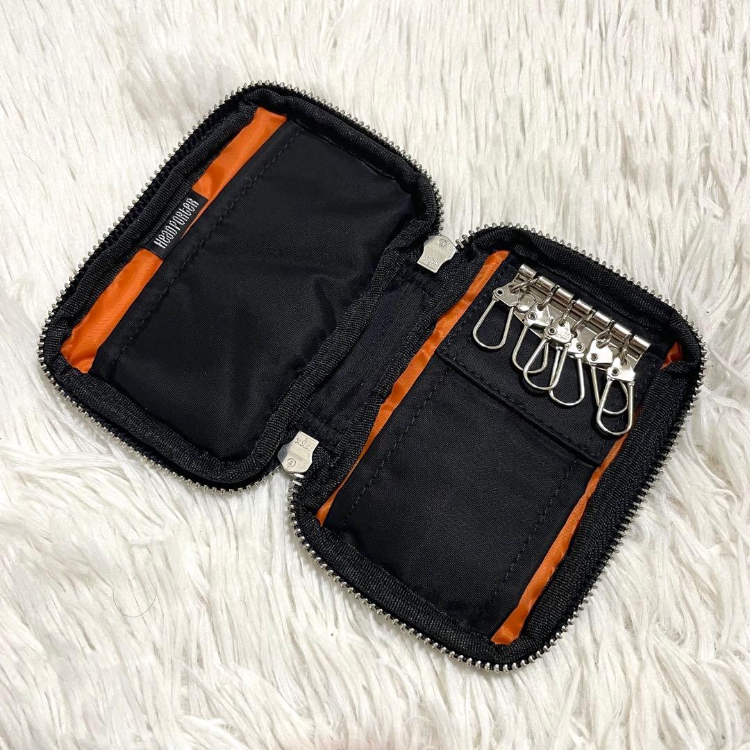 未使用/ヘッドポーター　キーケース　6連　タンカー　ナイロン　ブラック　大人気