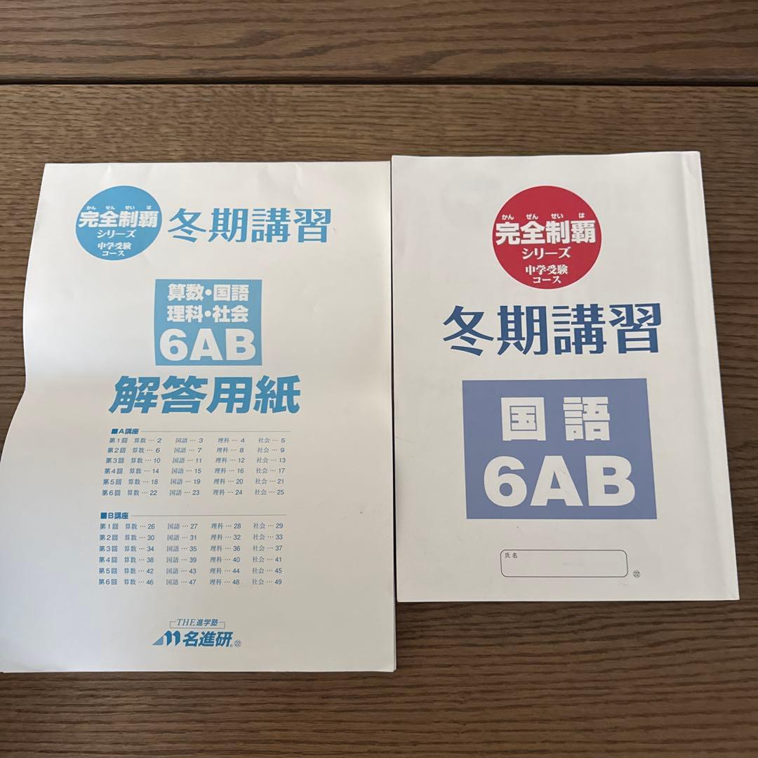 名進研　完全制覇　受験国語　受験算数　受験理科　受験社会　6年　中学受験　21冊