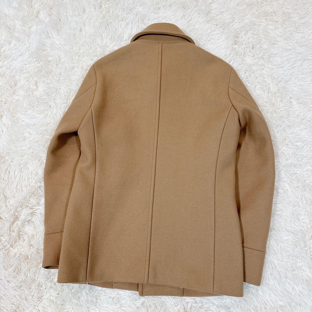 美品 EDIFICE メルトン ラウンドカラー　コート くるみボタン L