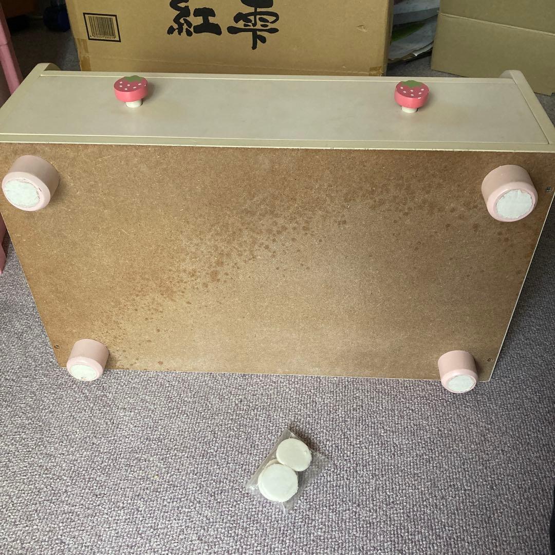 マザーガーデン　棚　シェルフ　ベッドサイドチェスト　木製家具　うさもも　野いちご